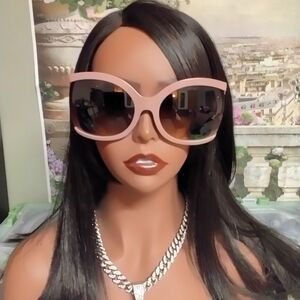 Chic Pink Oversized Sunglasses